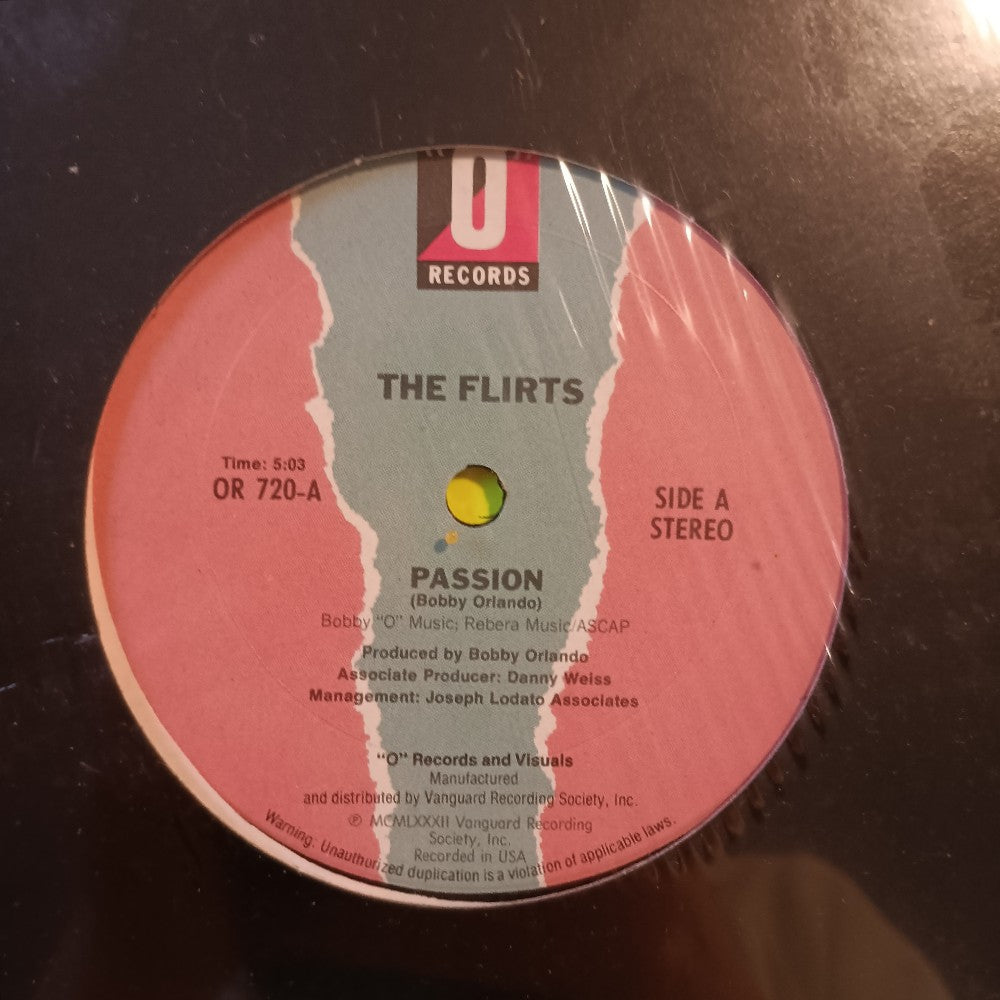 The Flirts - Passion 12" - 1982 - OR 720 - Used - VG++ - Vinyl