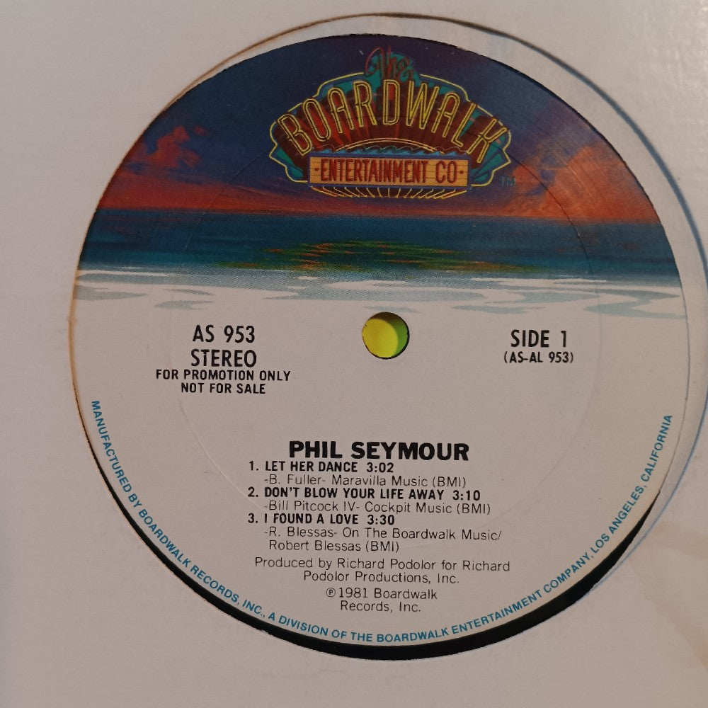 Phil Seymour - Let Her Dance 12" EP PROMO - 1981 - AS 953 - Used - VG++ - Vinyl