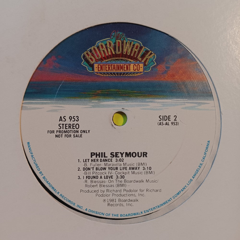 Phil Seymour - Let Her Dance 12" EP PROMO - 1981 - AS 953 - Used - VG++ - Vinyl