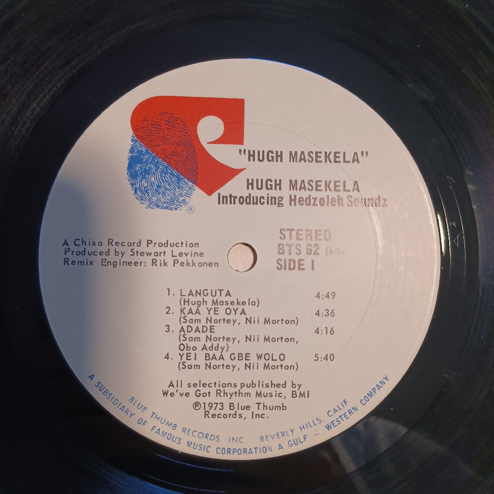 Masekela - Masekela Introducing Hedzoleh Soundz - 1973 - BTS 62 - Used - VG++ - Vinyl