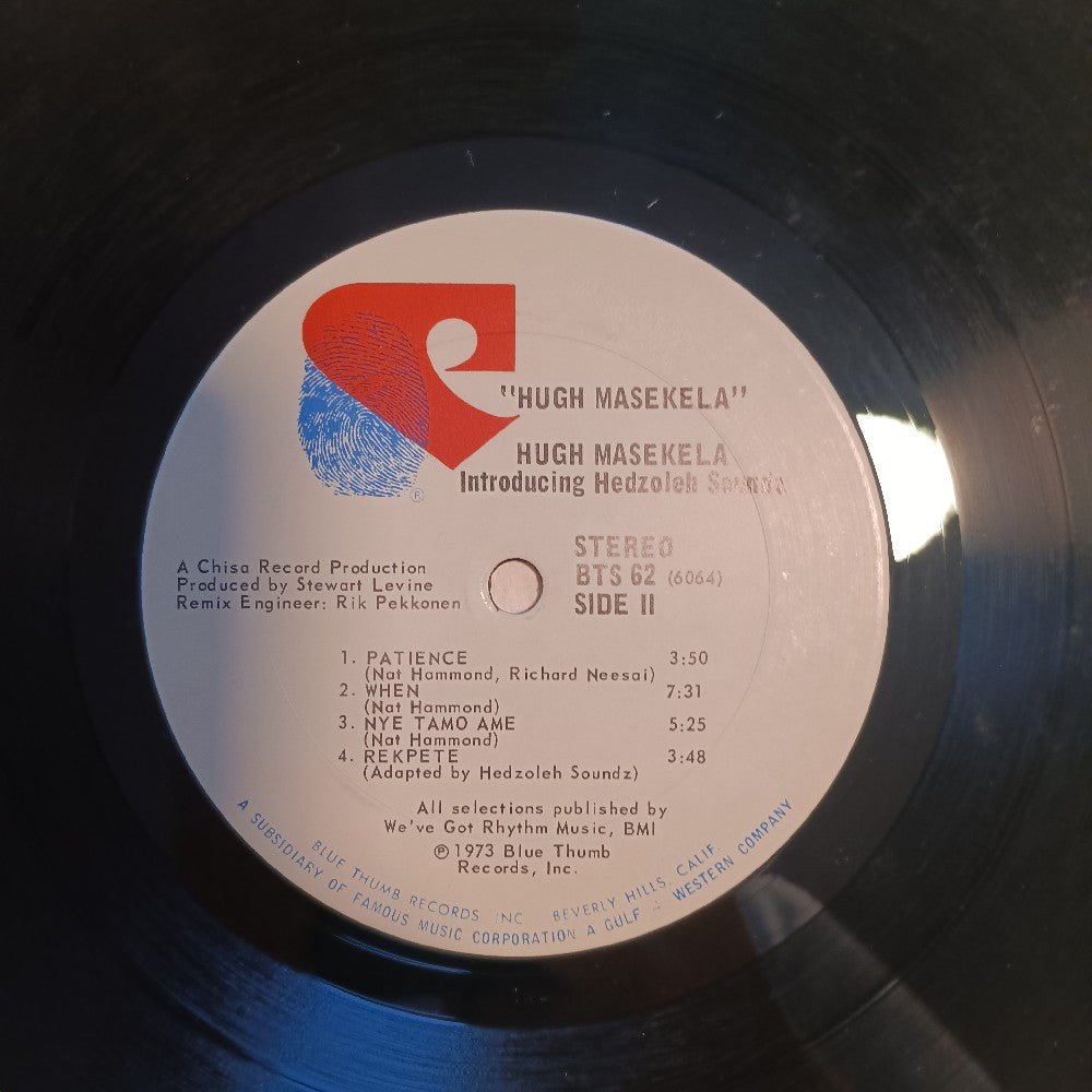 Masekela - Masekela Introducing Hedzoleh Soundz - 1973 - BTS 62 - Used - VG++ - Vinyl