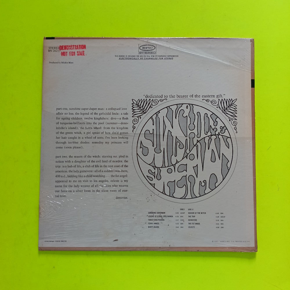 Donovan - Sunshine Superman PROMO - 1966 - BN 26217 - New - Sealed - Vinyl