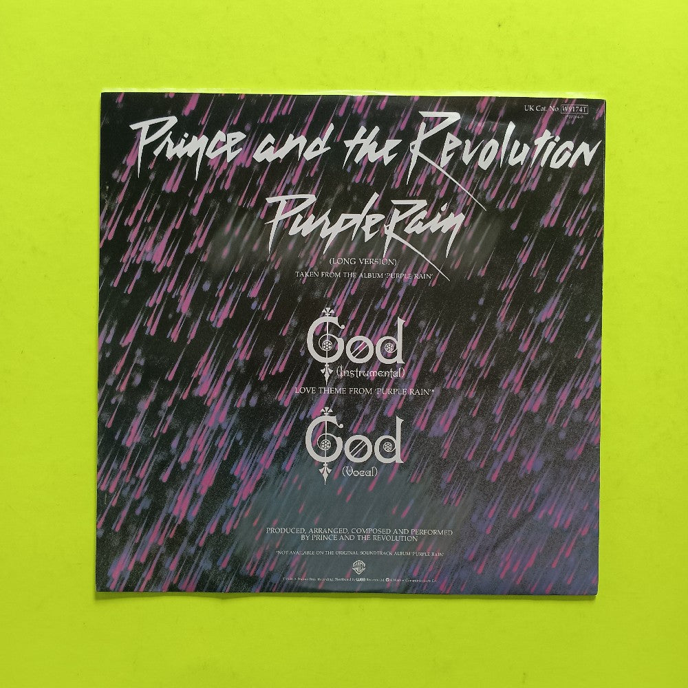 Prince - Purple Rain / God UK 12" - 1984 - W9174T - Used - EX - Vinyl