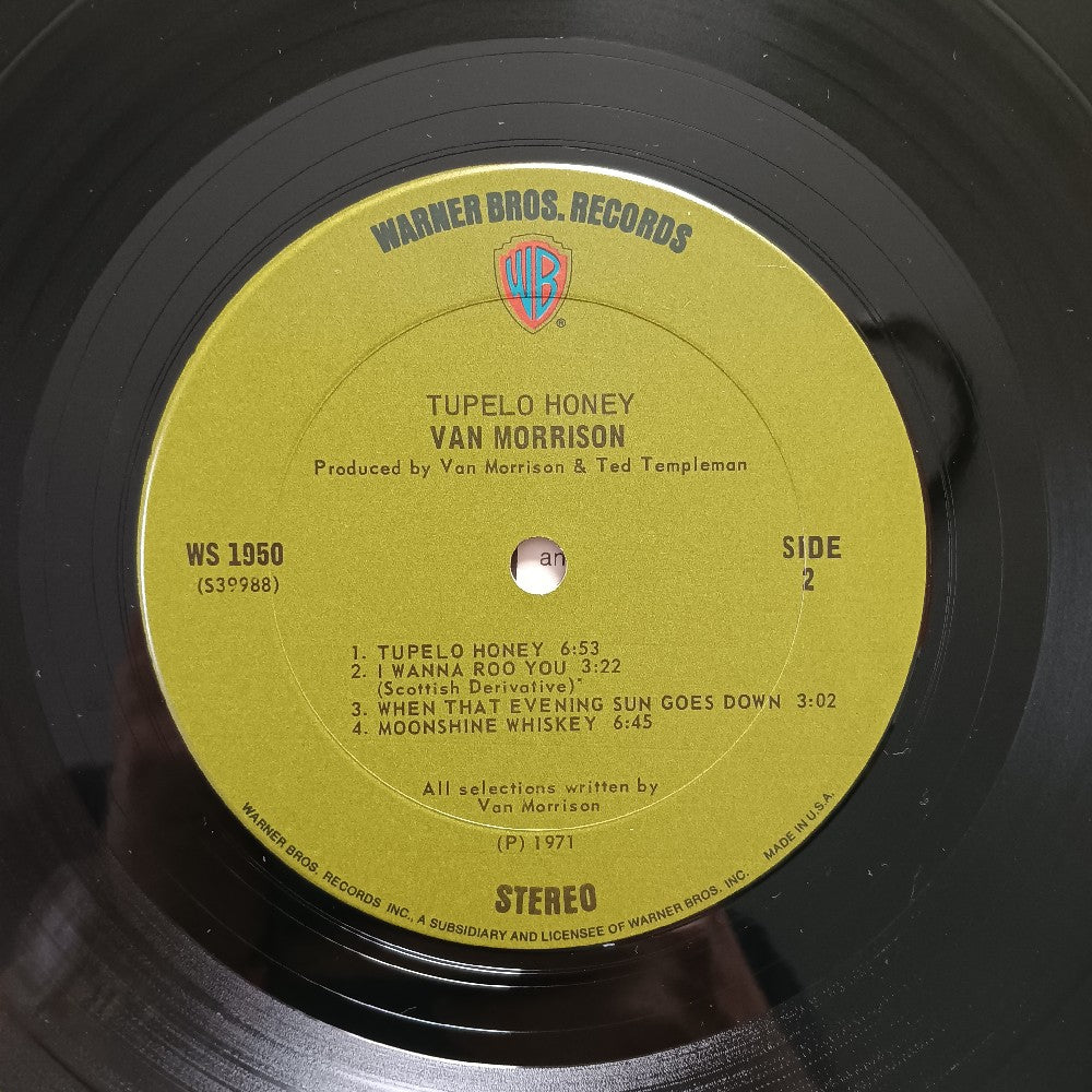 Van Morrison - Tupelo Honey OG GREEN W. POSTER - 1971 - WS 1950 - Used - EX - Vinyl