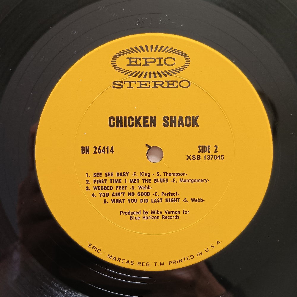 Chicken Shack  - Forty Blue Fingers PROMO - 1968 - BN 26414 - Used - EX - Vinyl
