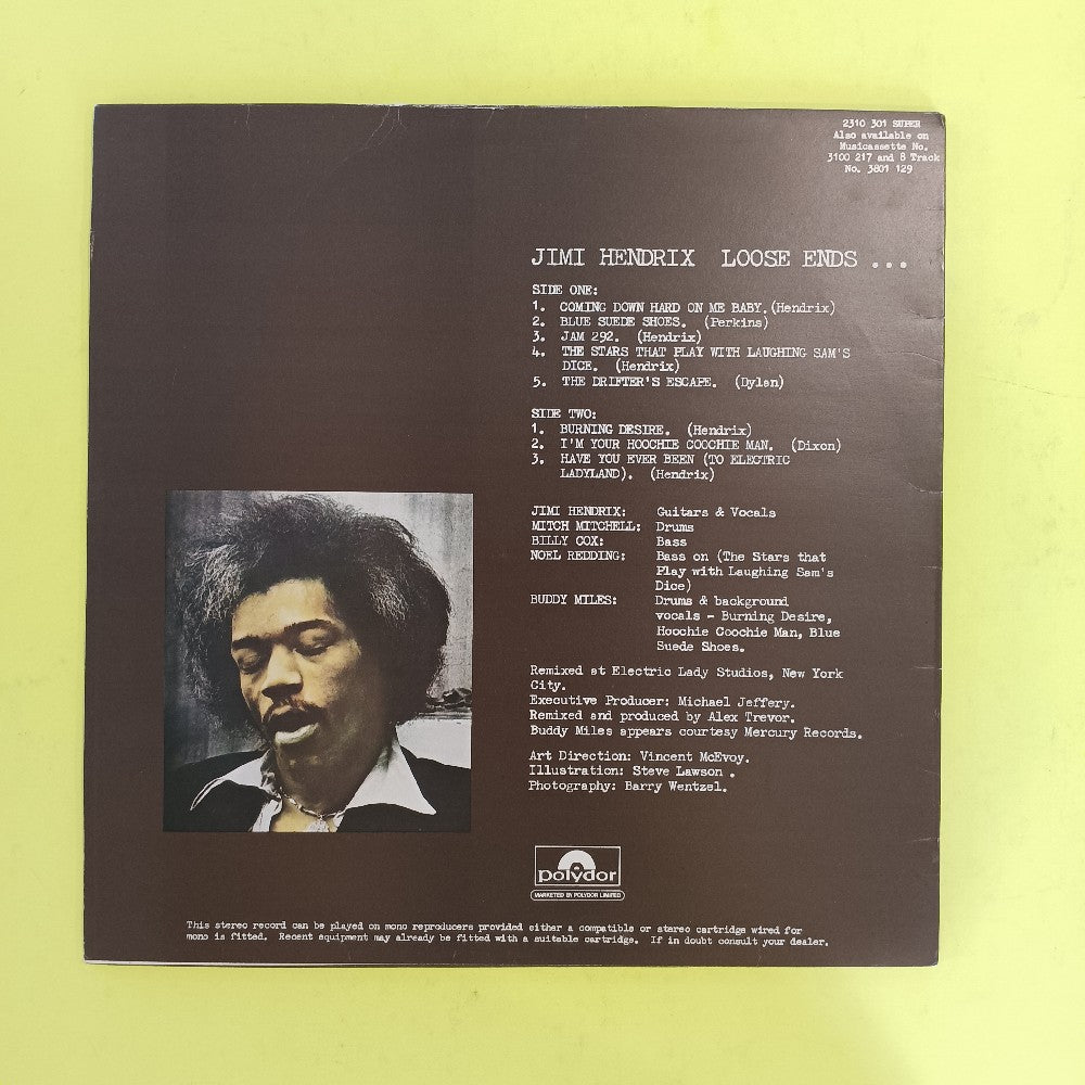 Jimi Hendrix - Loose Ends UK - 1974 - 2310 301 - Used - EX - Vinyl