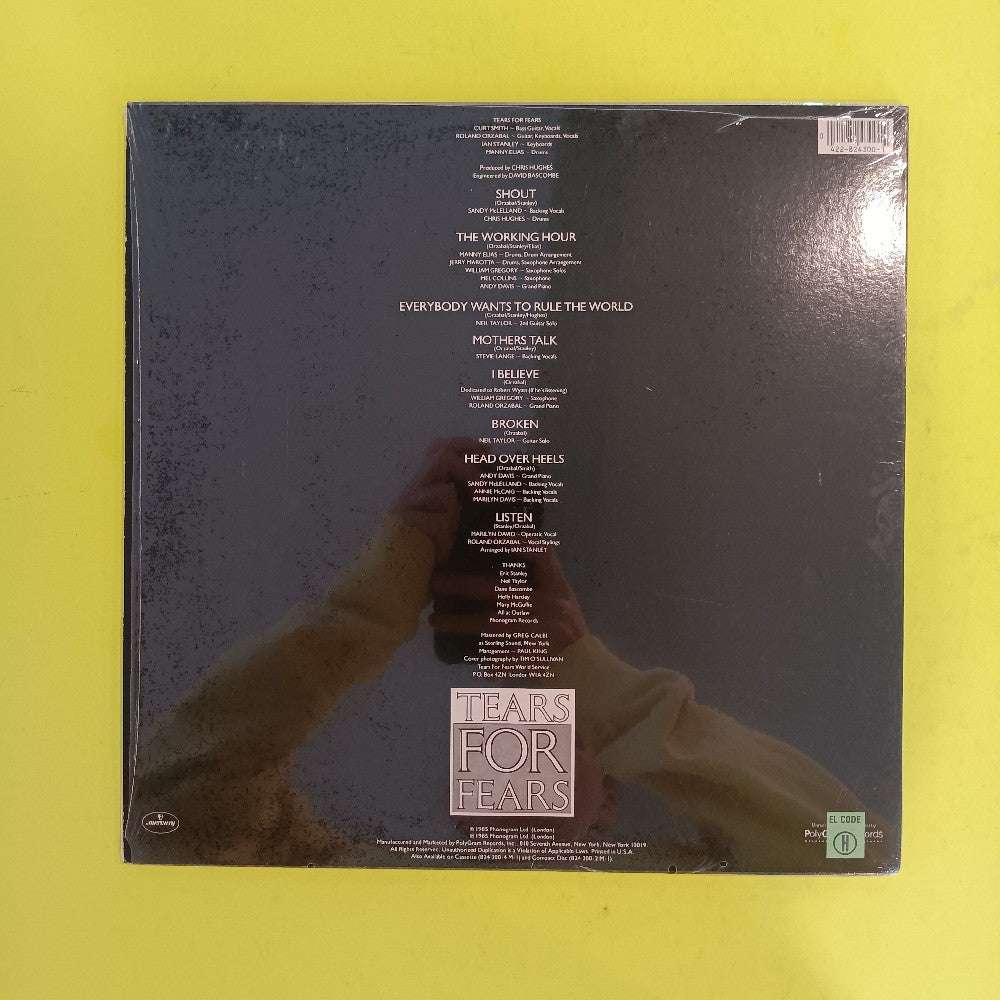 Tears For Fears - Songs From The Big Chair SHRINK - 1985 - 422-824 300-1 M-1 - Used - EX - Vinyl