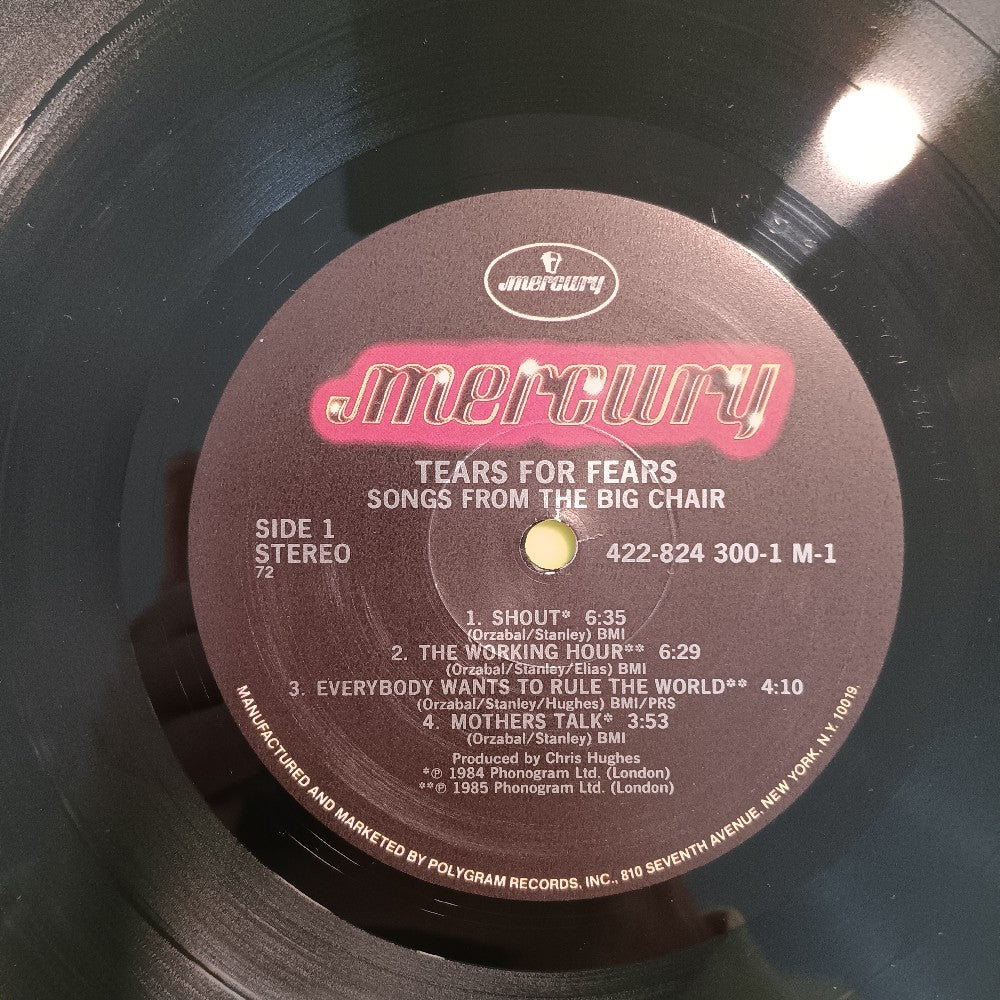 Tears For Fears - Songs From The Big Chair SHRINK - 1985 - 422-824 300-1 M-1 - Used - EX - Vinyl