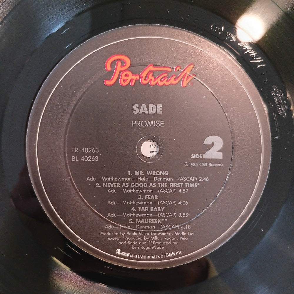 Sade - Promise SHRINK - 1985 - FR 40263 - Used - EX - Vinyl