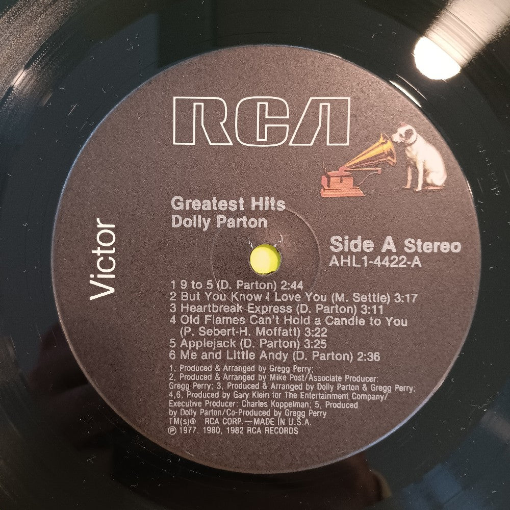 Dolly Parton - Greatest Hits OG Hard Candy - 1982 - AHL1-4422 - Used - VG++ - Vinyl