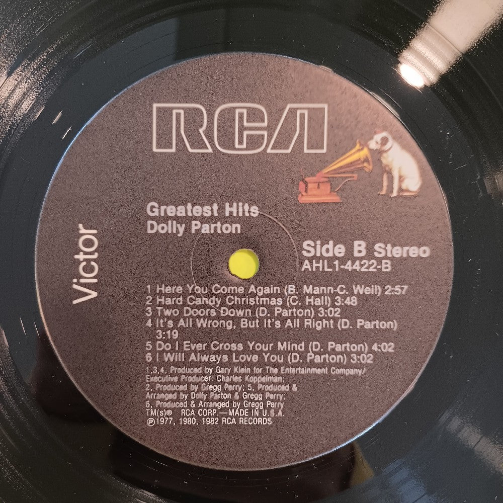 Dolly Parton - Greatest Hits OG Hard Candy - 1982 - AHL1-4422 - Used - VG++ - Vinyl