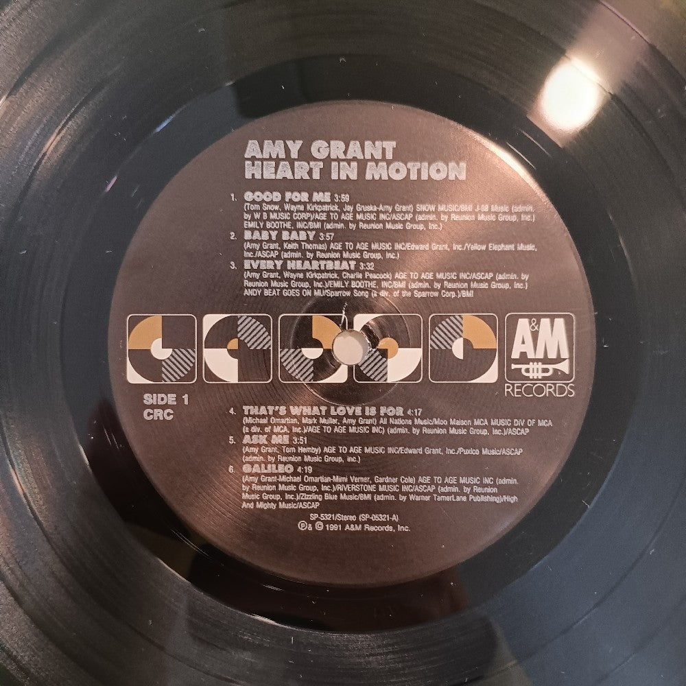 Amy Grant - Heart In Motion SHRINK / CLUB - 1991 - SP-5321 - Used - VG++ - Vinyl