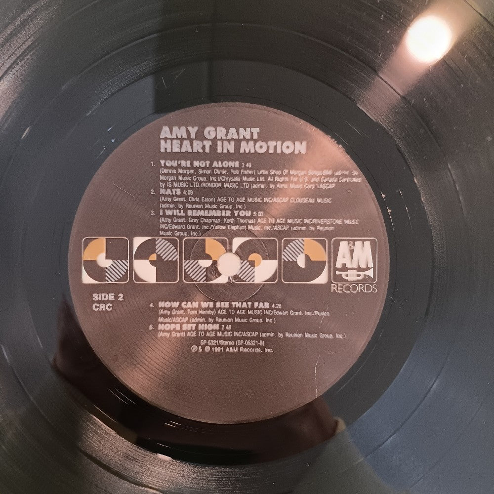 Amy Grant - Heart In Motion SHRINK / CLUB - 1991 - SP-5321 - Used - VG++ - Vinyl