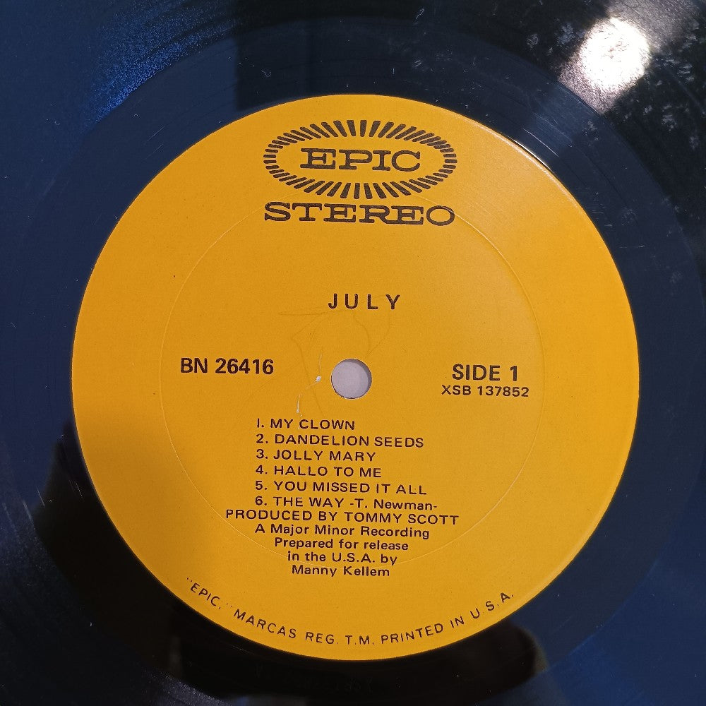 July - July / Self Titled PSYCH Promo - 1968 - BN 26416 - Used - VG+ - Vinyl