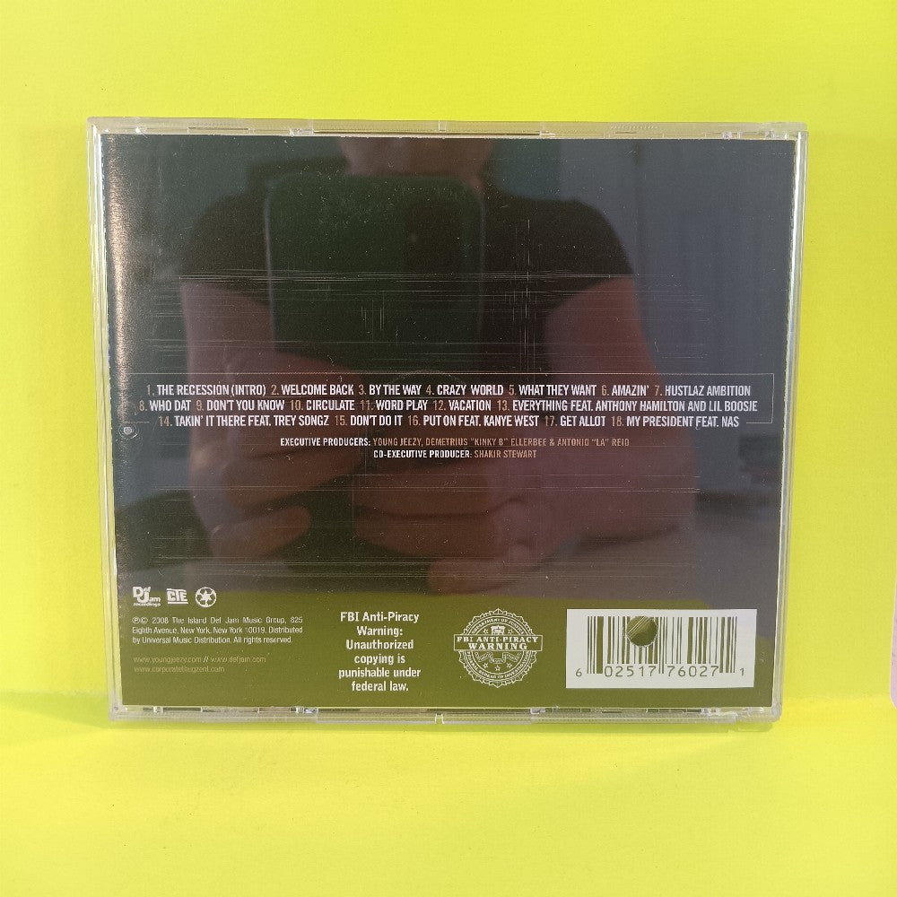 Young Jeezy - The Recession PROMO - 2008 - B0011537-02 - Used - NM - CDs