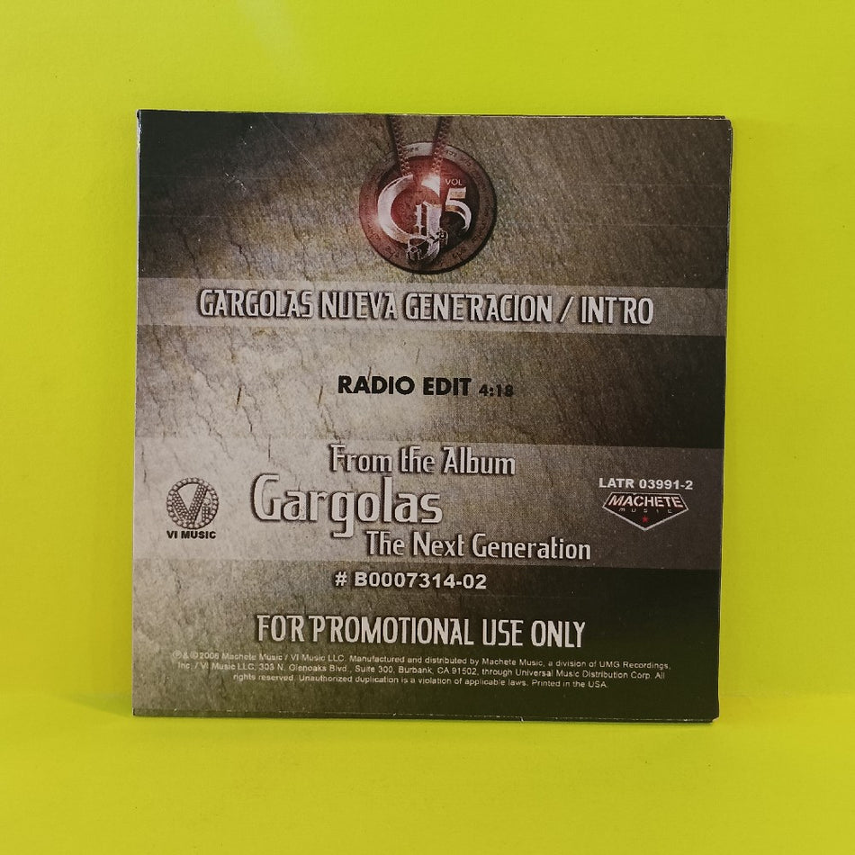 Various  - Gargolas Nueva Generacion / Intro PROMO - 2006 - LATR 03991-2 - Used - VG++ - CDs