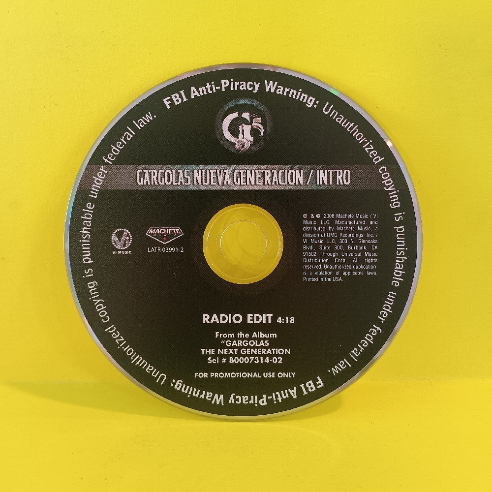 Various  - Gargolas Nueva Generacion / Intro PROMO - 2006 - LATR 03991-2 - Used - VG++ - CDs