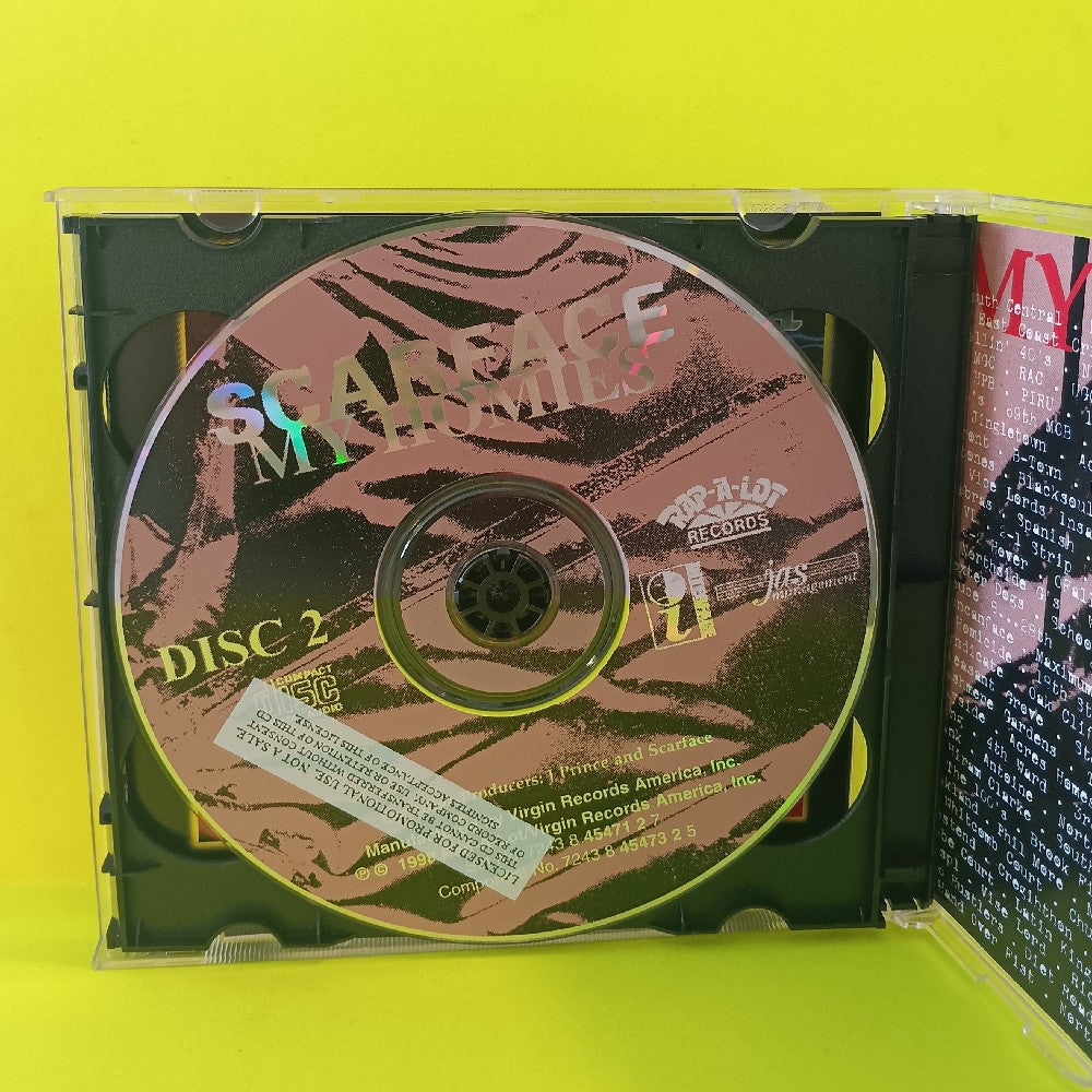 Scarface  - My Homies 2CD PROMO - 1998 - 7243 8 45471 2 7 - Used - VG++ - CDs