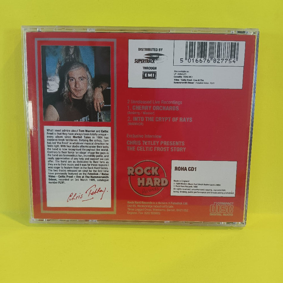 Celtic Frost - Chris Tetley Presents The Celtic Frost Story UK - 1990 - ROHA CD1 - Used - VG+ - CDs