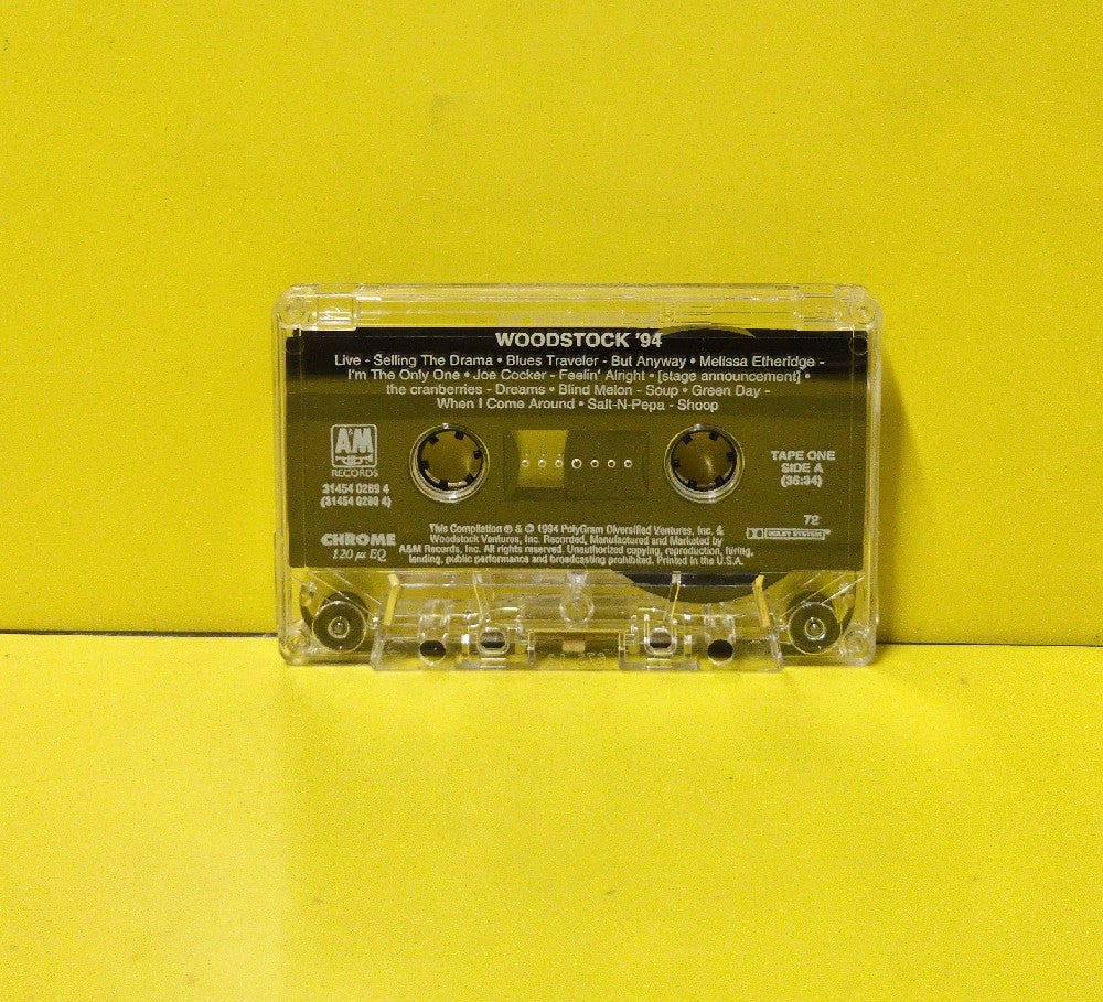 Various - Woodstock '94 (Tape 1) - 1994 - 31454 0289 4 FLO1 - Used - EX - Cassettes - "72" - Tape 1 Of 2 Tape Set
