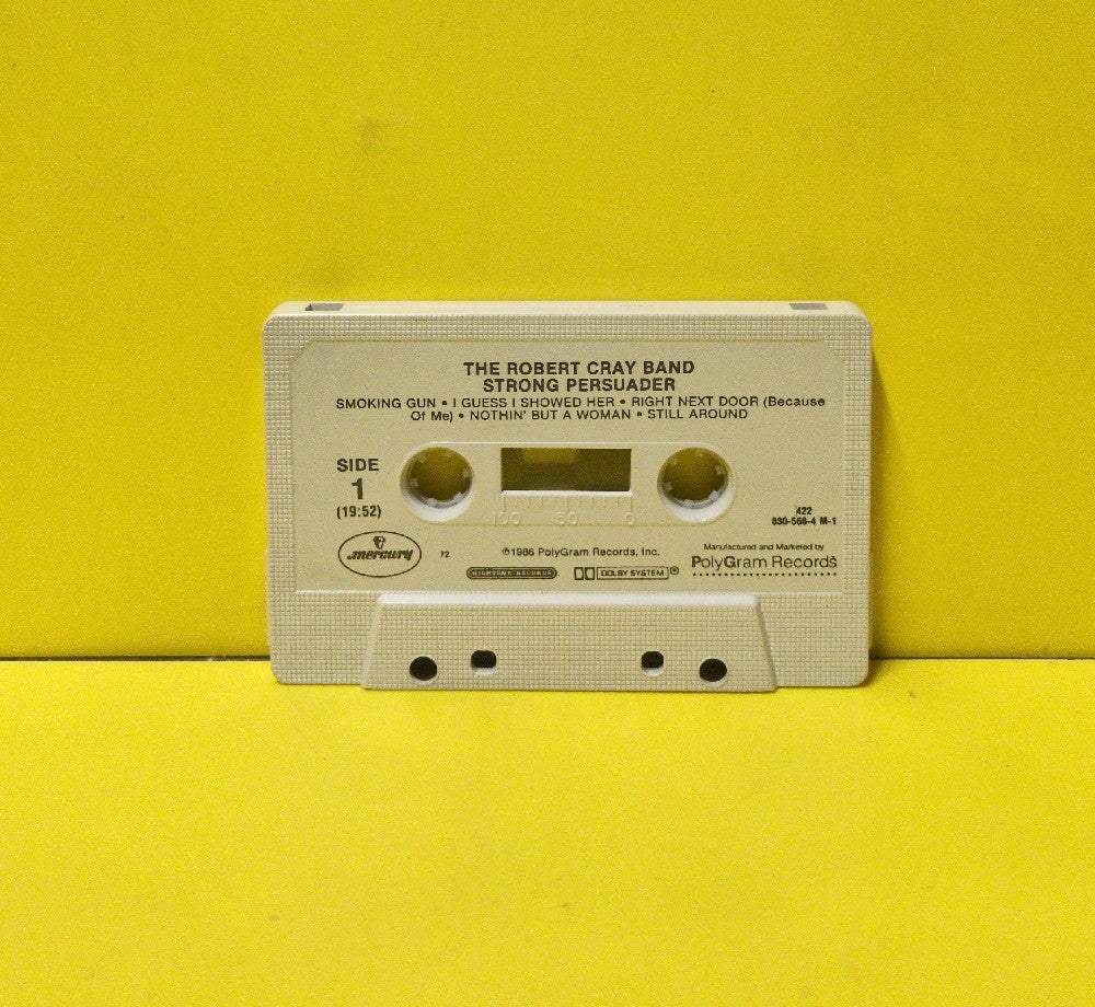 Robert Cray - Strong Persuader - 1986 - 830 568-4 M-1 - Used - EX - Cassettes - Beige Back Case - Grey Tape Shell
