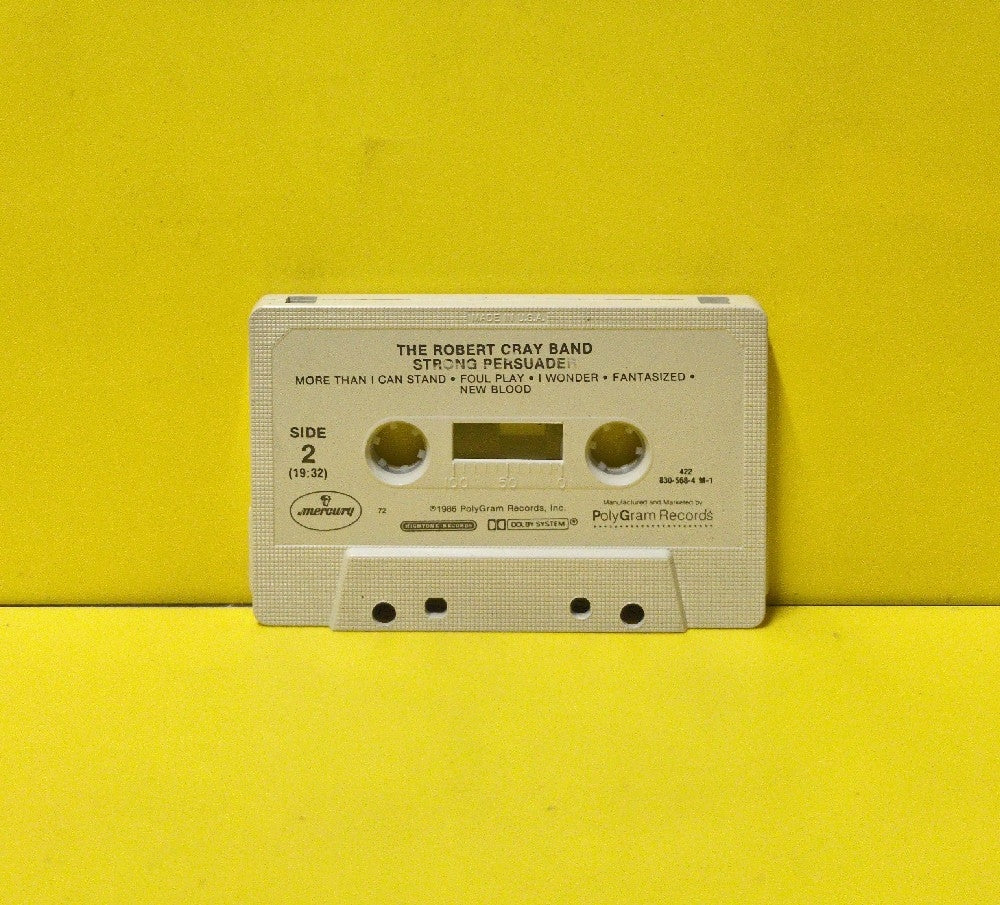 Robert Cray - Strong Persuader - 1986 - 830 568-4 M-1 - Used - EX - Cassettes - Beige Back Case - Grey Tape Shell