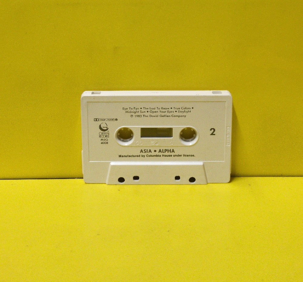 Asia - Alpha - 1983 - M5G 4008 - Used - EX - Cassettes - Columbia House Club Edition