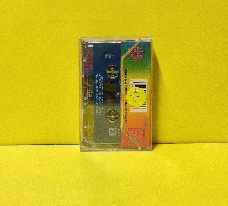 The B-52's - Cosmic Thing - 1989 - 9 25854-4 - Used - EX - Cassettes - "SR" - Clear Tape Shell With Internal Blue Backing