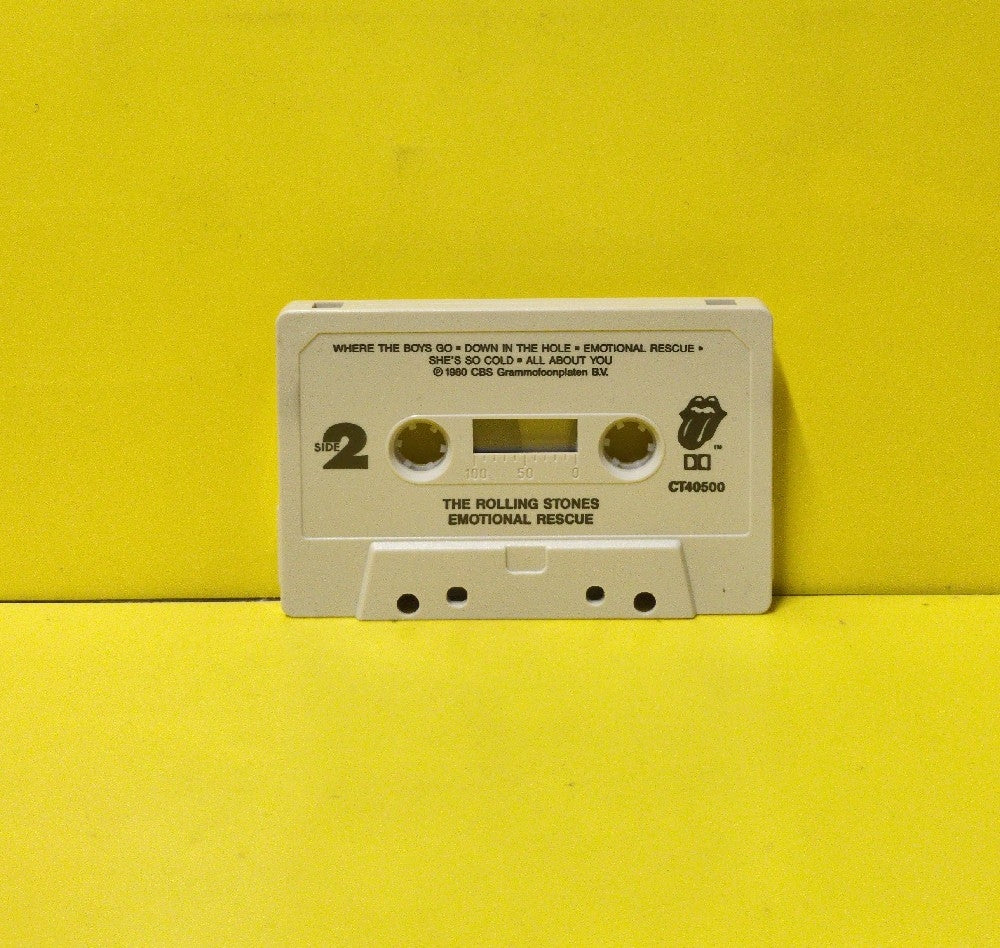 The Rolling Stones - Emotional Rescue - 1986 - CT40500/FCT 40500 - Used - EX - Cassettes - Beige Tape Shell