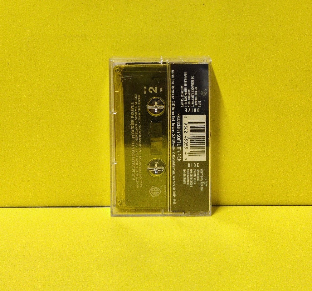 R.E.M. - Automatic For The People - 1992 - 9 45055-4 - Used - EX - Cassettes - Yellow Tape Shell