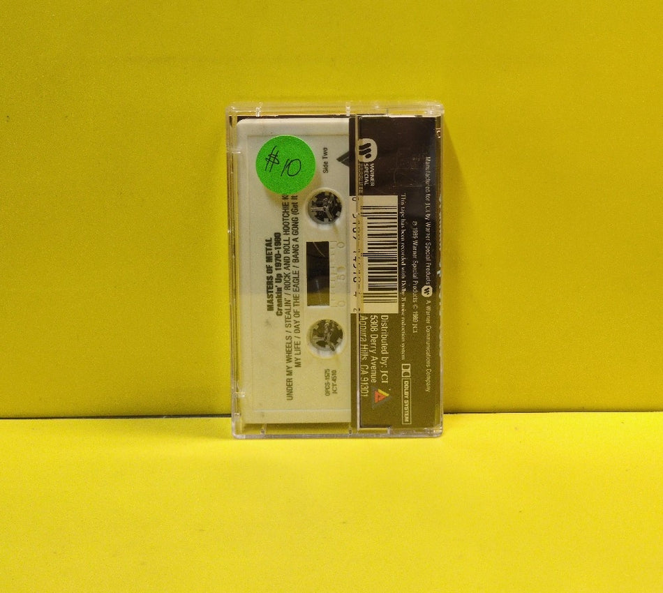 Various - Masters Of Metal (Crankin' Up 1970-1980) - 1989 - JCT-4510 - Used - EX - Cassettes - White Tape Shell