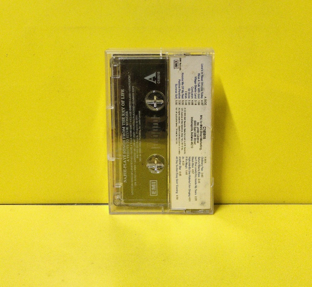 Najee - Plays Songs From The Key Of Life (A Tribute To Stevie Wonder) - 1995 - C 105016 - Used - EX - Cassettes - BMG Club Edition