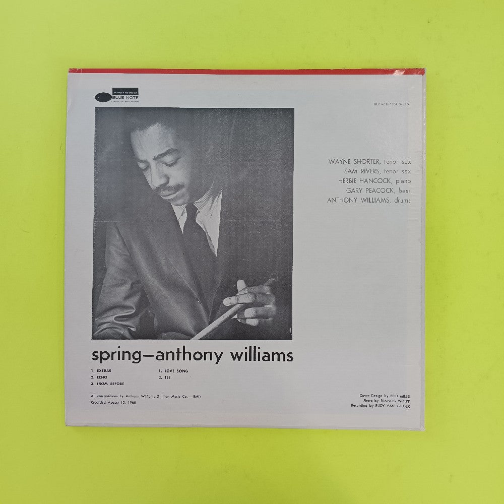 Anthony Williams - Spring VAN GELDER - 1975 - BST 84216 - Used - VG++ - Vinyl