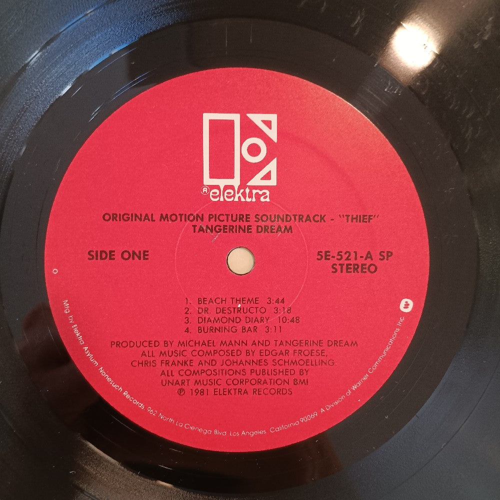 Tangerine Dream - Thief Original Soundtrack  - 1981 - 5E-521 - Used - EX - Vinyl