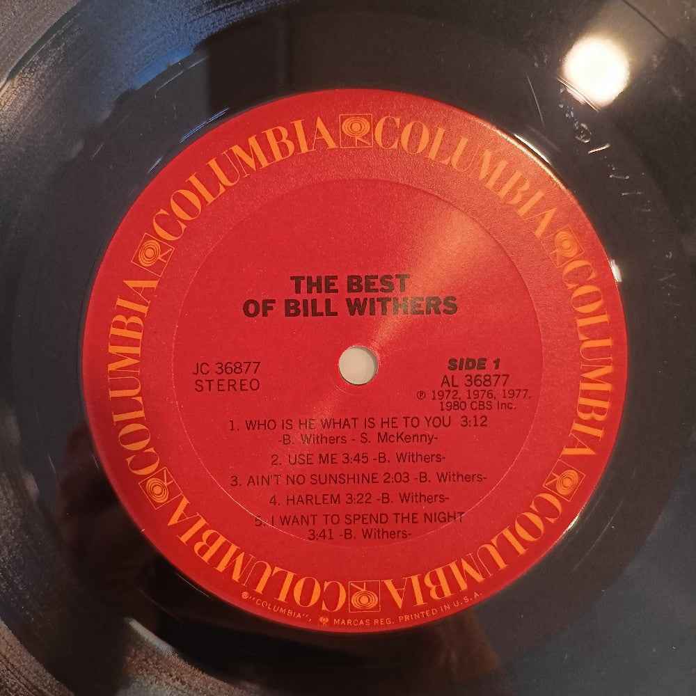 Bill Withers - The Best Of Bill Withers - 1980 - JC 36877 - Used - EX - Vinyl