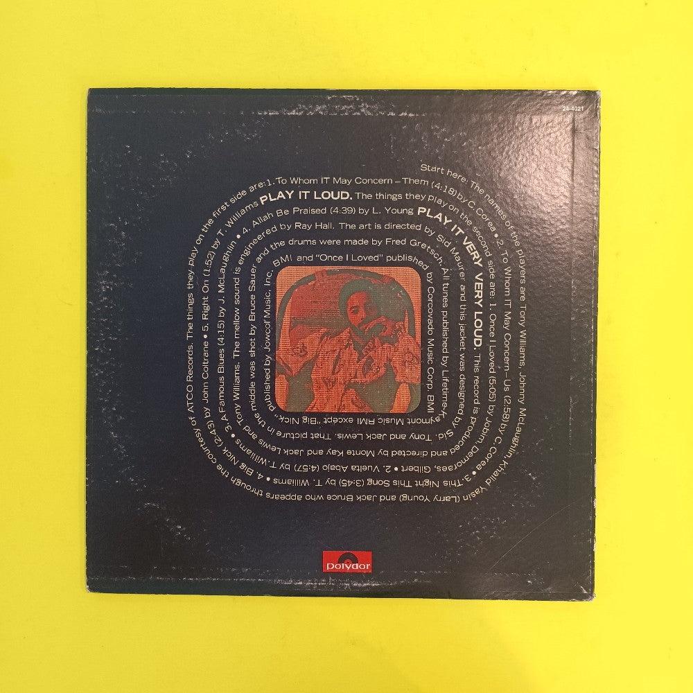 The Tony Williams Lifetime - Turn It Over - 24-4021 - Used - EX - Vinyl