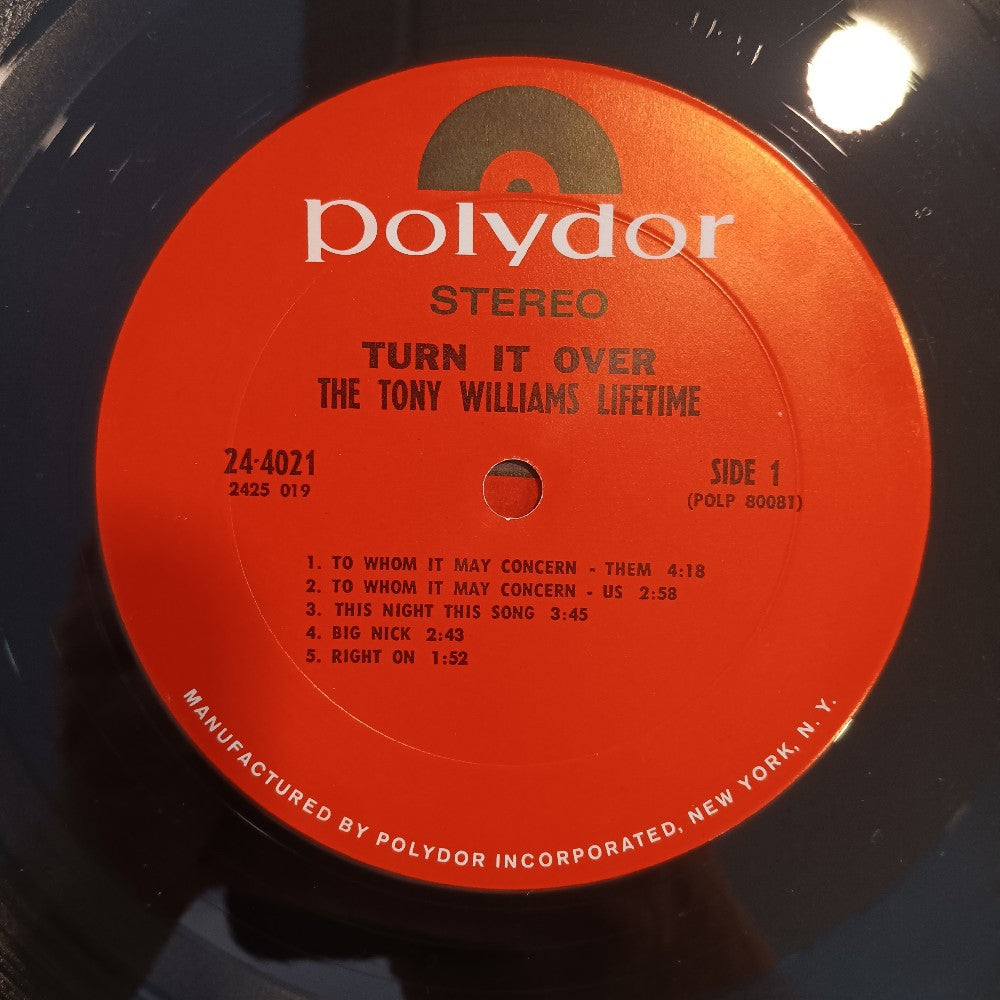 The Tony Williams Lifetime - Turn It Over - 24-4021 - Used - EX - Vinyl