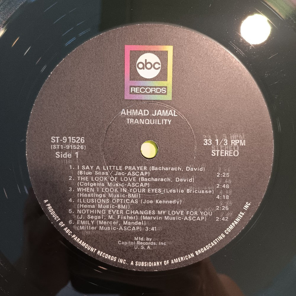 Ahmad Jamal - Tranquility CLUB SHRINK - 1968 - ST 91526 / ABCS 660 - Used - EX - Vinyl