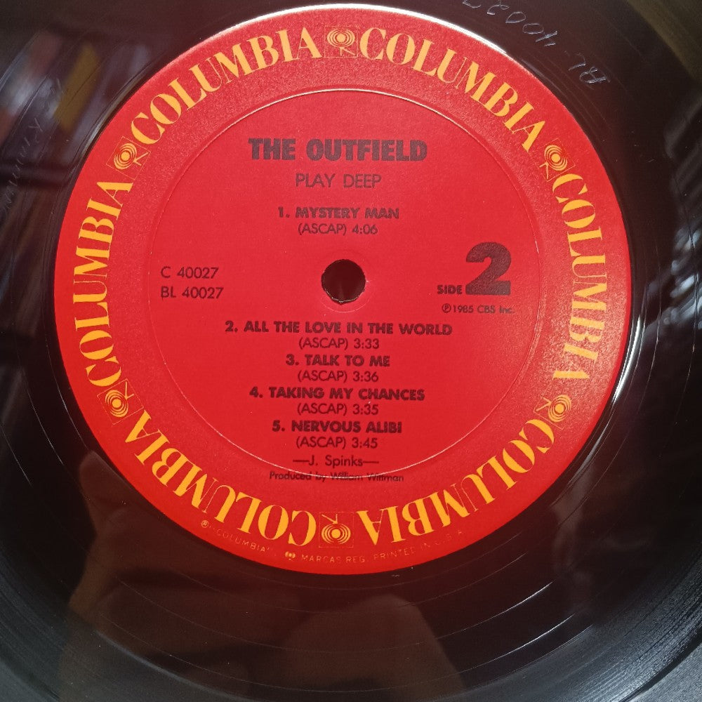 The Outfield - Play Deep PROMO - 1985 - FC 40027 - Used - NM - Vinyl
