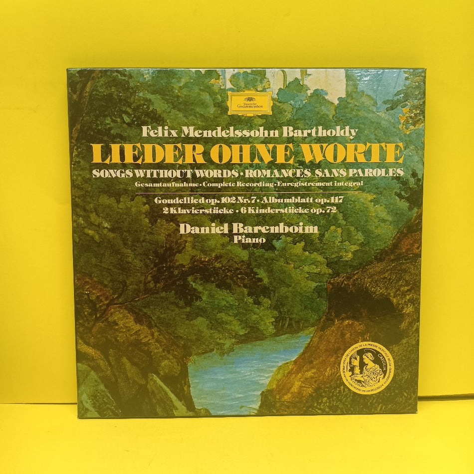 Daniel Barenboim - Felix Mendelssohn Bartholdy: Lieder Ohne Worte 3LP Box GERMANY - 1974 - 2740 104 - Used - EX - Vinyl