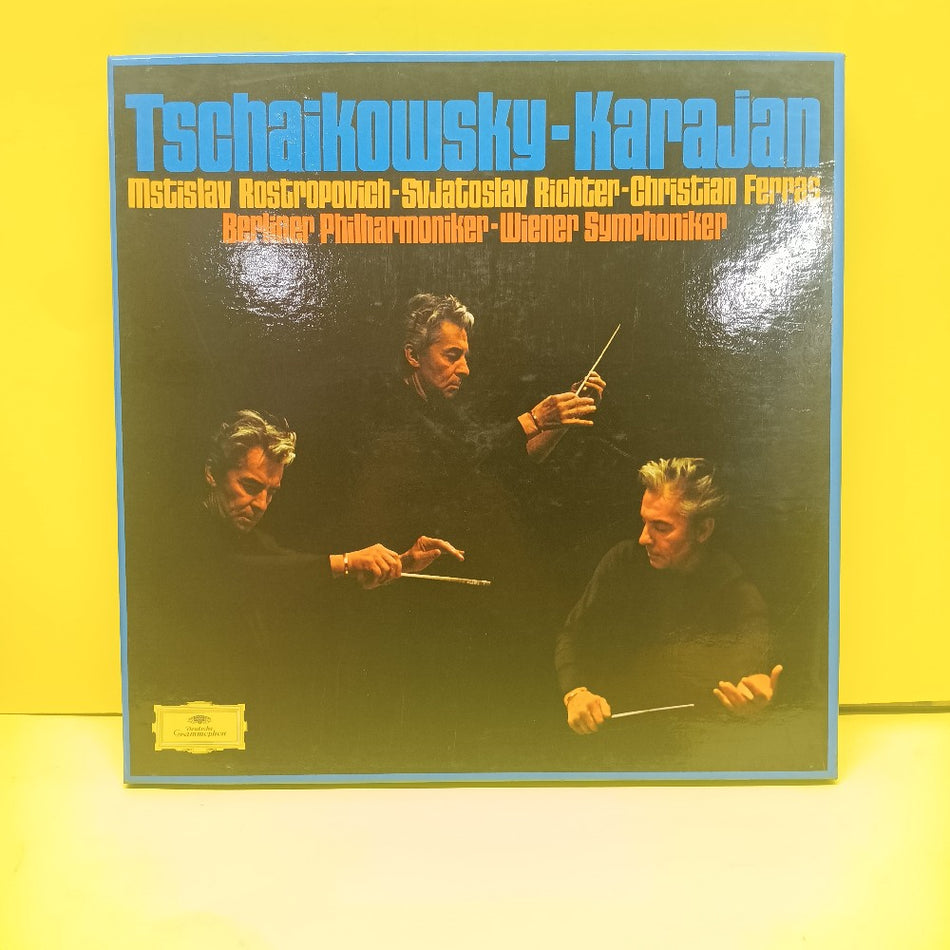 Karajan/ Rostropovich Richter Ferras - Tschaikovsky - Karajan 6LP Box GERMANY - 2740 126 - Used - EX - Vinyl