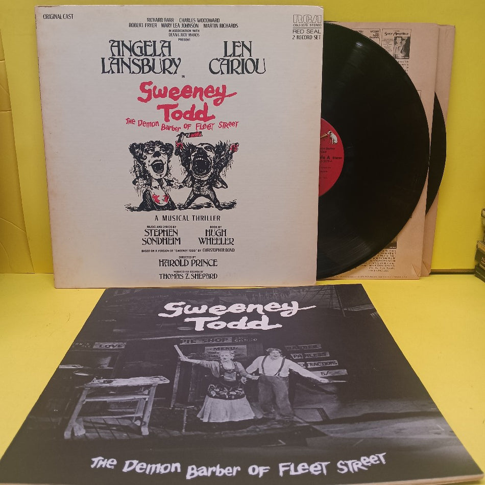 Sondheim  - Sweeney Todd: Demon Barber Original Cast LIBRETTO - 1979 - CBL2-3379 - Used - VG++ - Vinyl