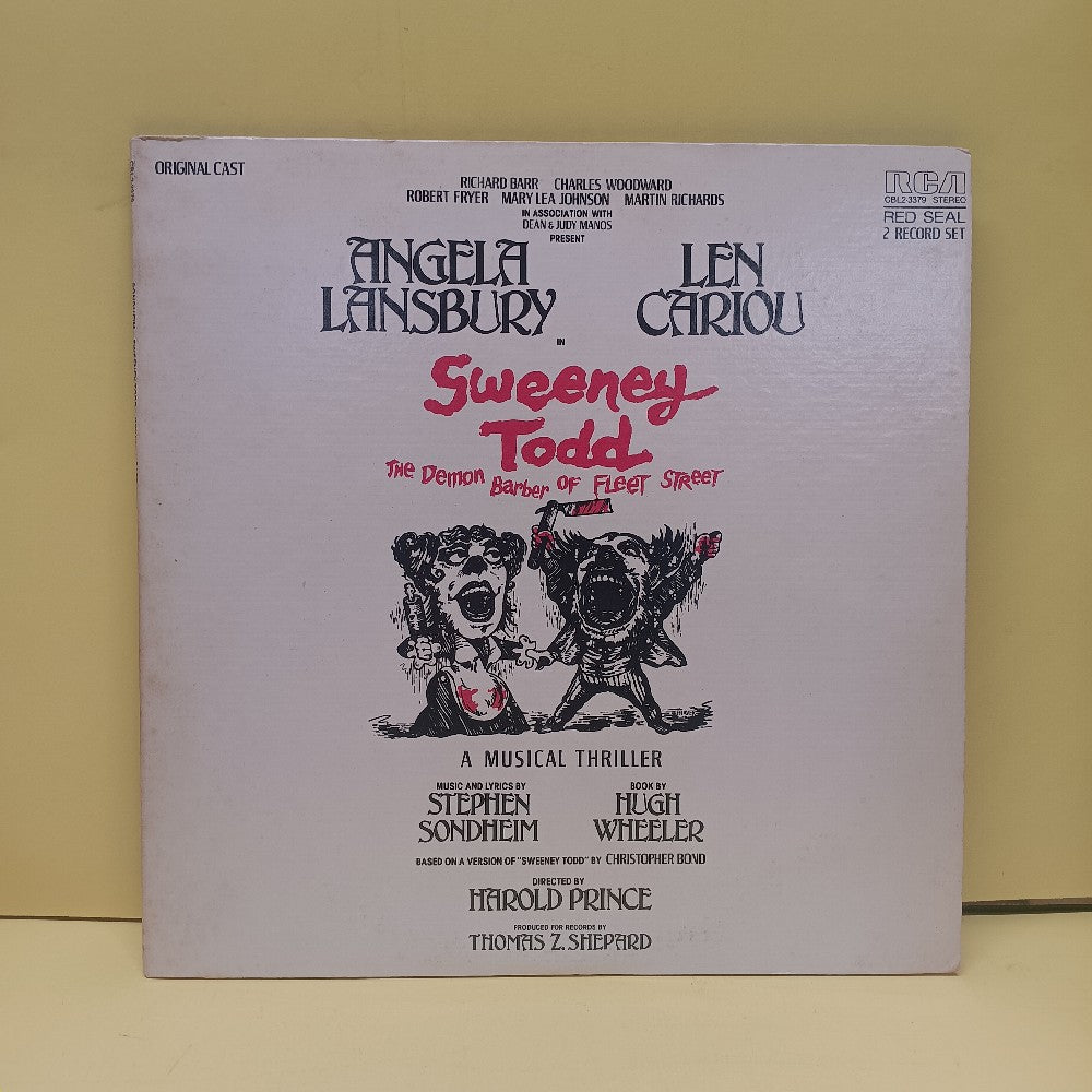 Sondheim  - Sweeney Todd: Demon Barber Original Cast LIBRETTO - 1979 - CBL2-3379 - Used - VG++ - Vinyl