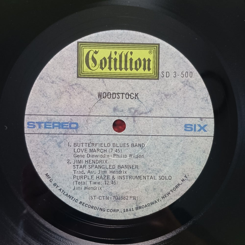 Various - Woodstock Original Soundtrack 3LP Auto-Coupled - 1970 - SD 3-500 - Used - EX - Vinyl
