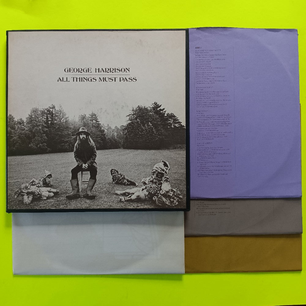 George Harrison - All Things Must Pass 3LP Box POSTER - 1970 - STCH 639 - Used - EX - Vinyl