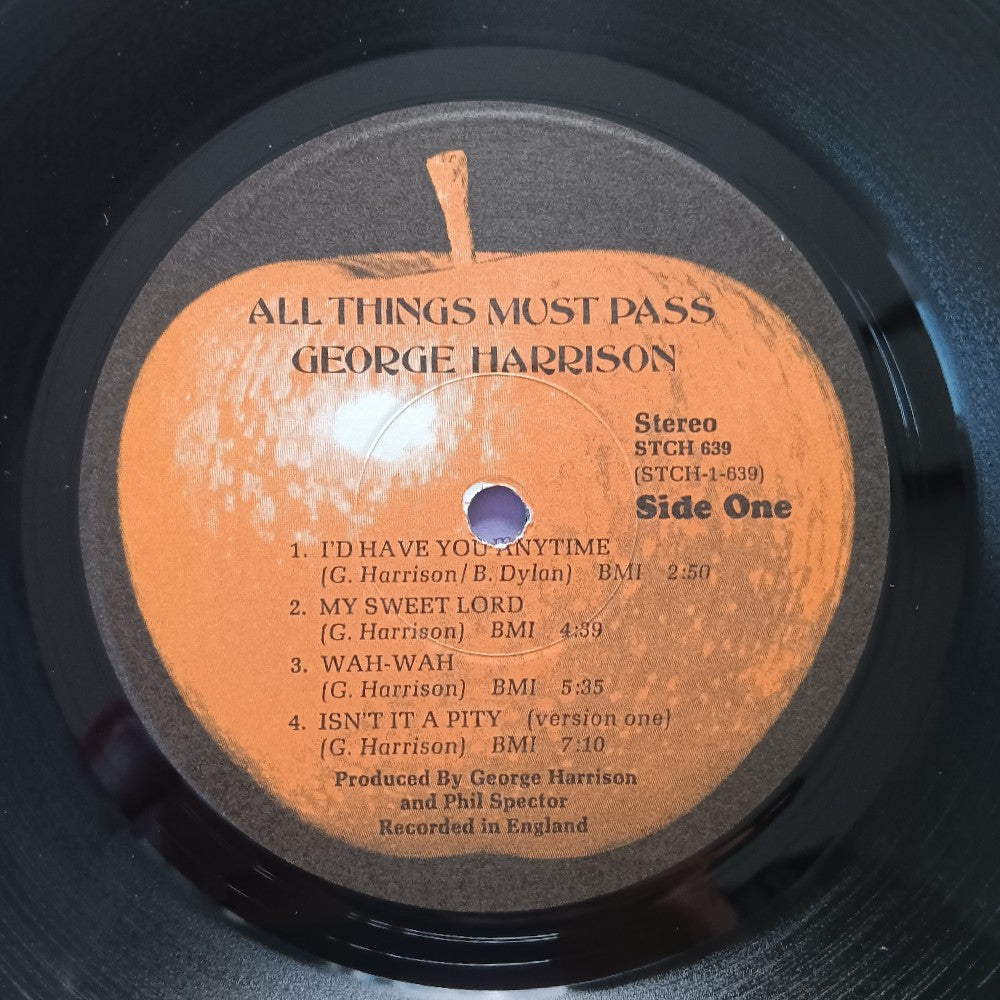 George Harrison - All Things Must Pass 3LP Box POSTER - 1970 - STCH 639 - Used - EX - Vinyl