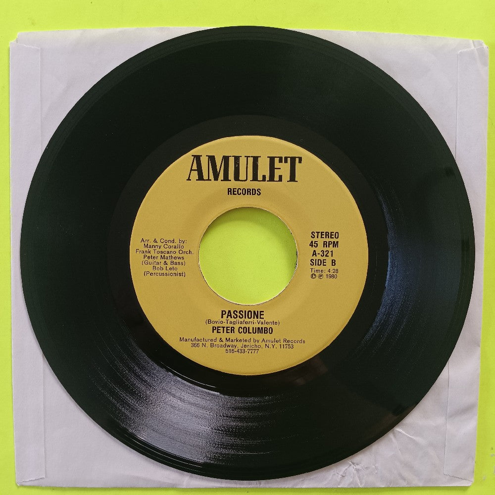 Peter Columbo - Showtime With Peter Columbo SIGNED W Love This Is My Song 45 - 1978 - A309 A321 - Used - EX - Vinyl