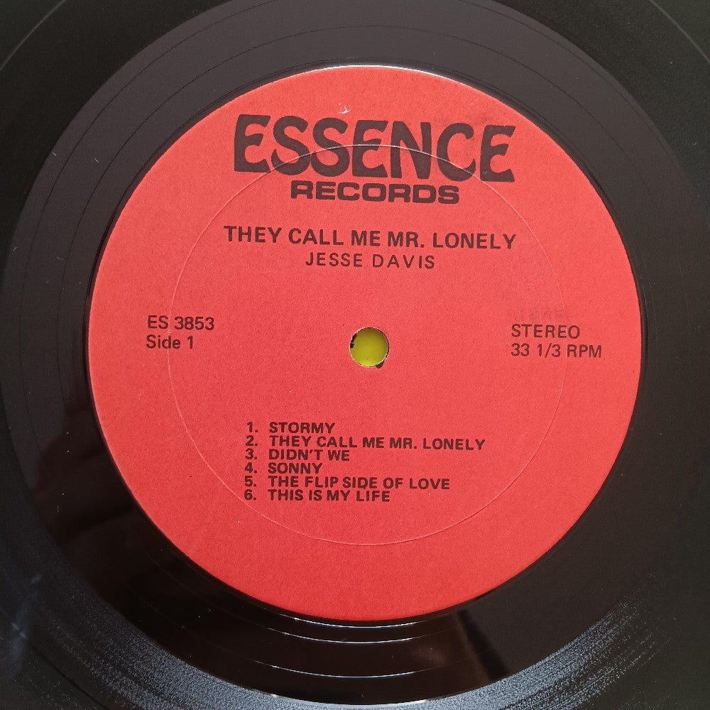 Jesse Davis - They Call Me "Mr. Lonely" SIGNED - ES 3853 - Used - VG++ - Vinyl