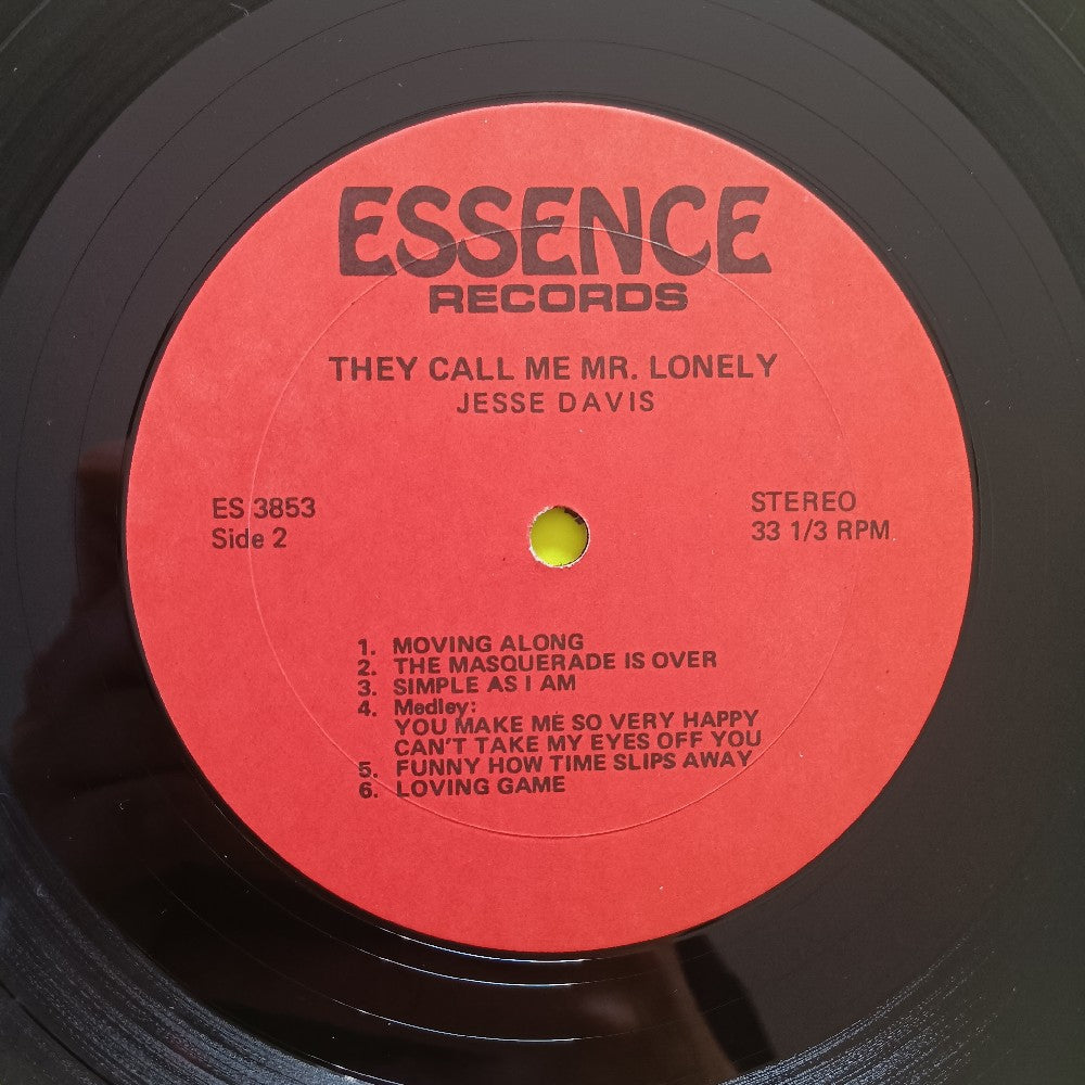Jesse Davis - They Call Me "Mr. Lonely" SIGNED - ES 3853 - Used - VG++ - Vinyl
