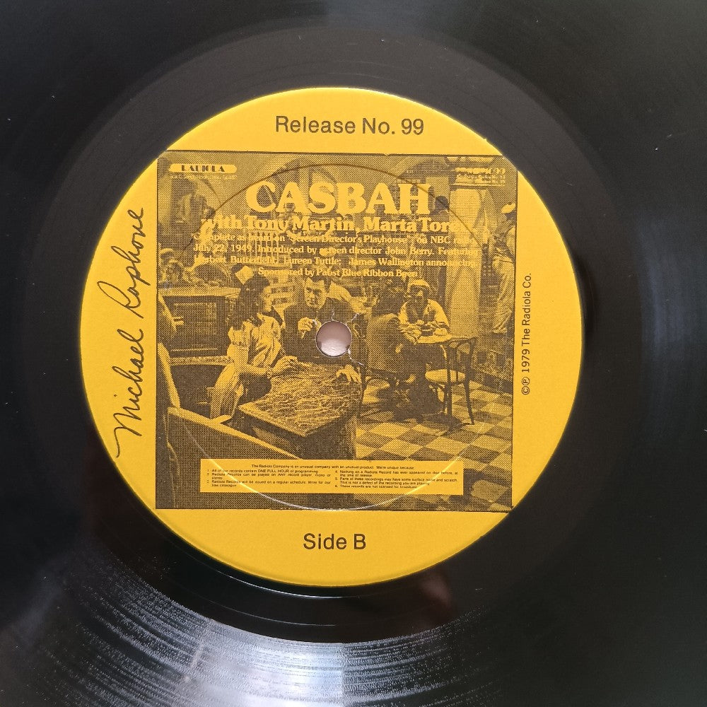 Humphrey Bogart & Ingrid Bergman - Casablanca / Casbah  - 1977 - MR-1099 - Used - VG++ - Vinyl